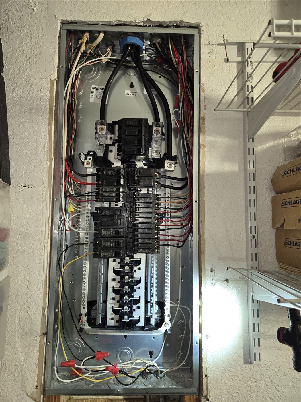 Electrical panel installation by MR Energy Services